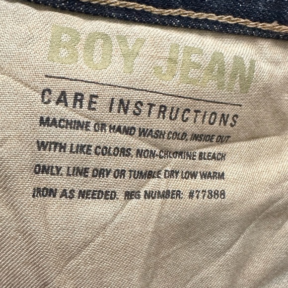 J. Crew NWT Boy Boyfriend Cropped Ankle Jeans size 33 Short Dark Blue - Picture 9 of 16